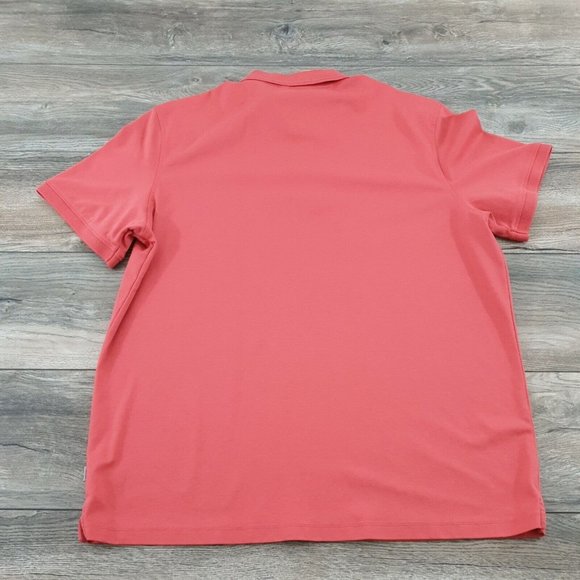 Calvin Klein Men XL Short Sleeve Polo Shirt Cotton Melon Active Golf Casual - Picture 7 of 10